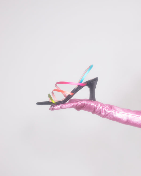 Les Petits Joueurs Kiri Multi Satin Sandal