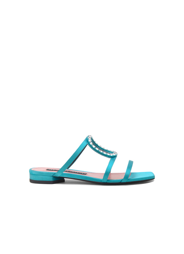 Les Petits Joueurs Light Blue Hoya Flat