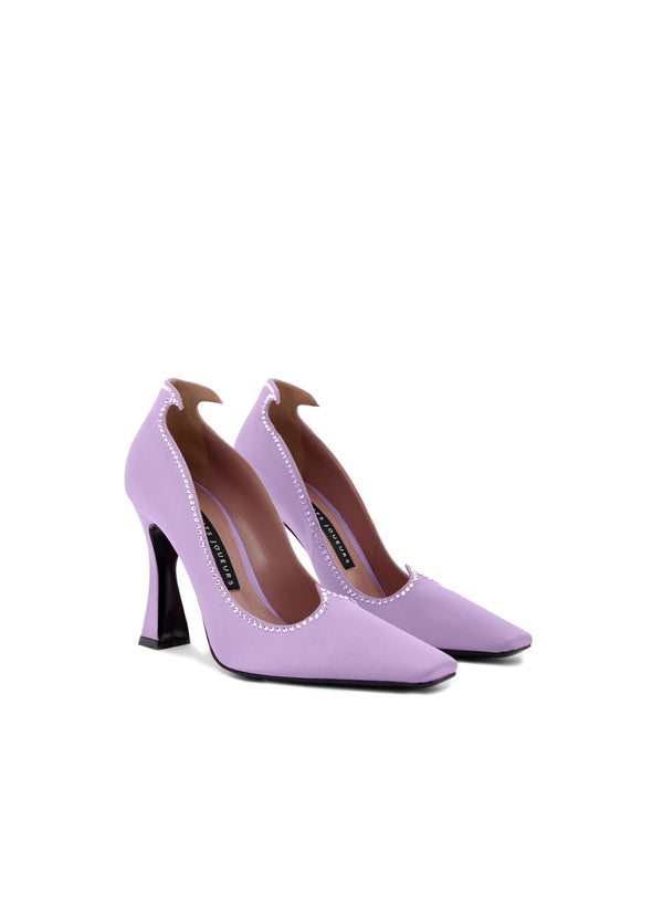 Les Petits Joueurs Lilac Crystal Taya Pump