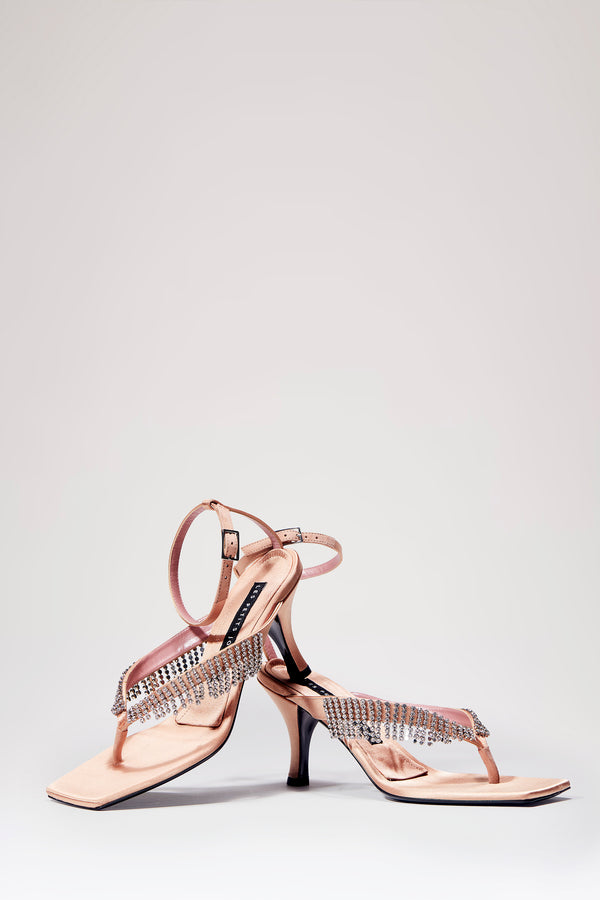 Les Petits Joueurs Nude Ardith Crystal Chain