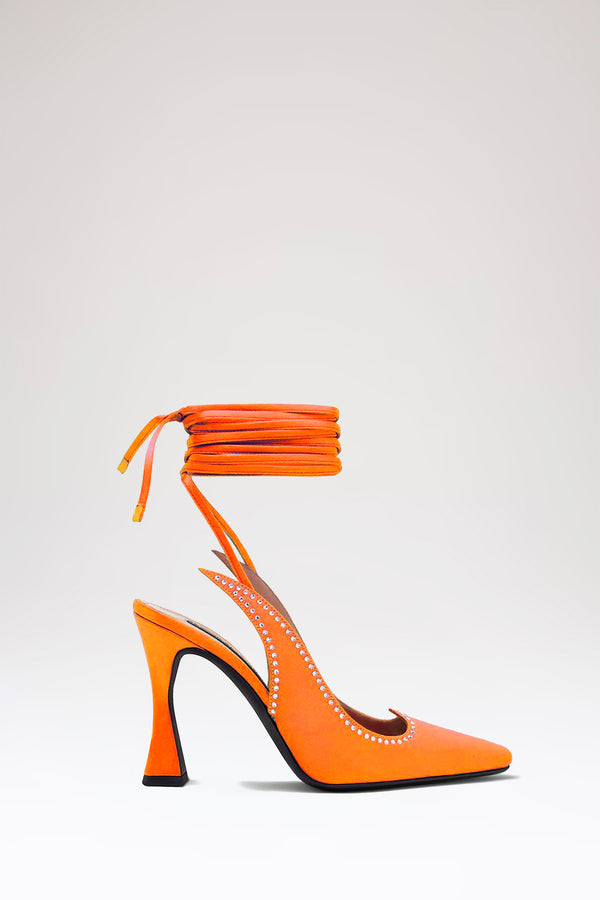les petits joueurs Orange Taya Slingback Pump
