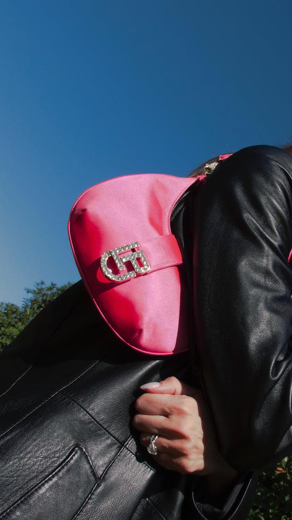 Les Petits Joueurs Pink Cindy Baguette Bag