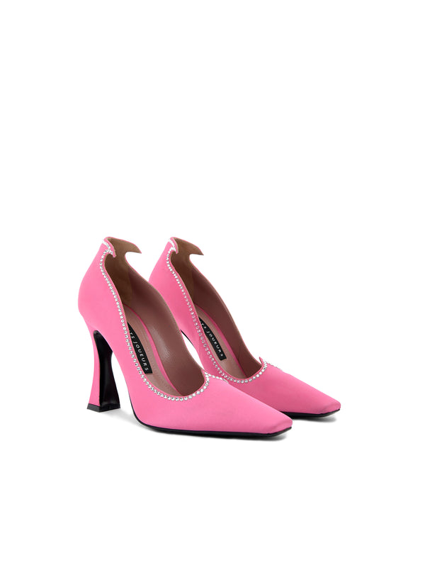 Les Petits Joueurs Pink Crystal Taya Pump