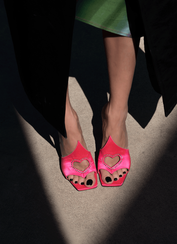 Les Petits Joueurs Pink Jerry Heart Sandal