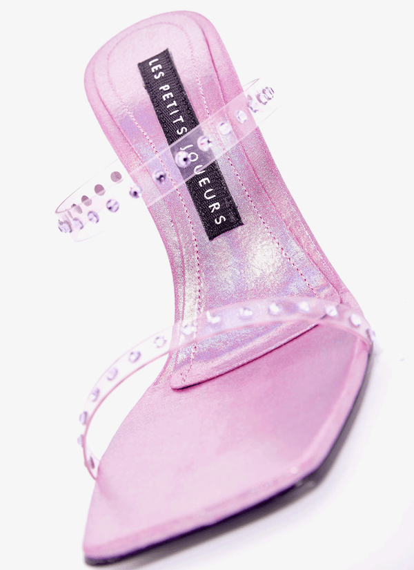 Les Petits Joueurs Pink PVC Lucas Heels