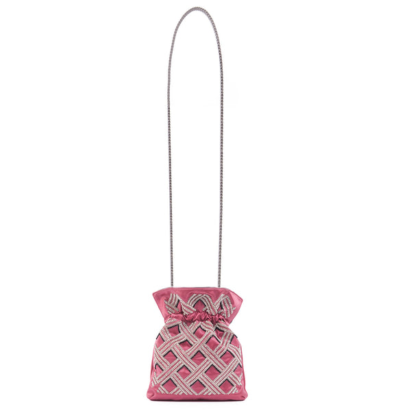 Les Petits Joueurs Pink Trilly Crystal Check