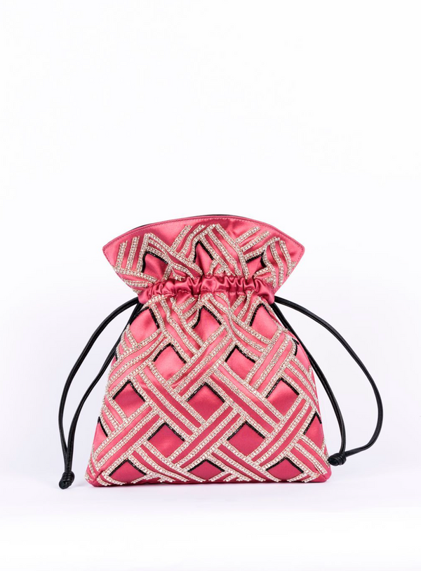 Les Petits Joueurs Pink Trilly Crystal Check