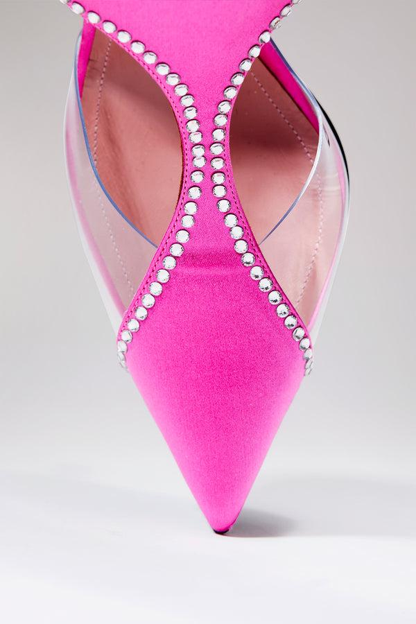 Les Petits Joueurs Pink Virgo Crystal Pumps