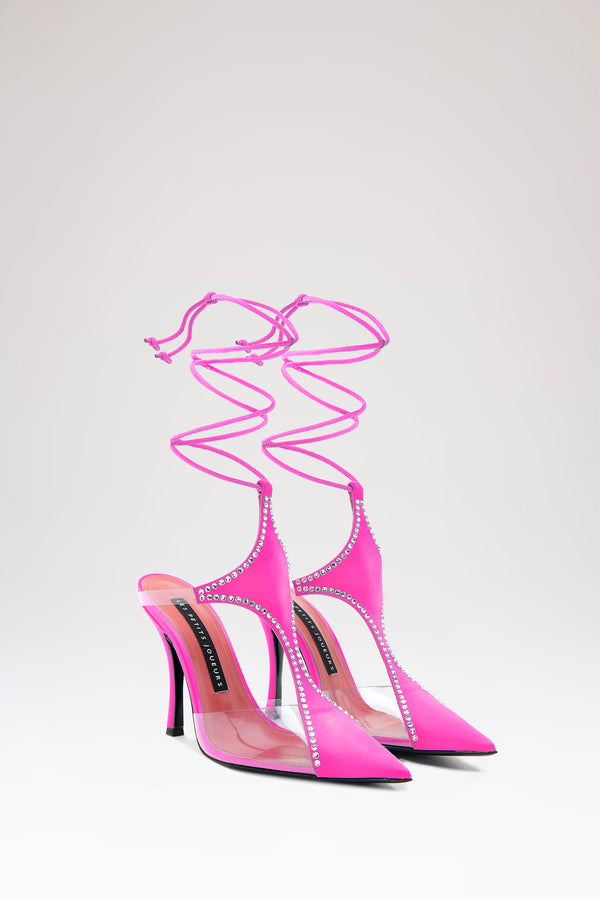 les petits joueurs Pink Virgo Crystal Pumps