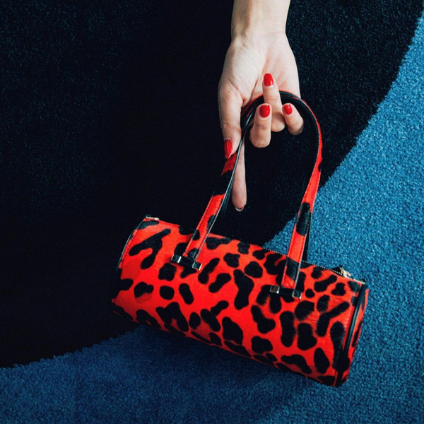 Les Petits Joueurs Red Cheetah Emma Bag