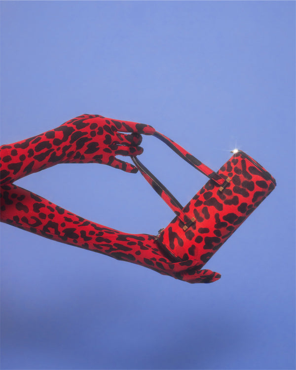 Les Petits Joueurs Red Cheetah Emma Bag