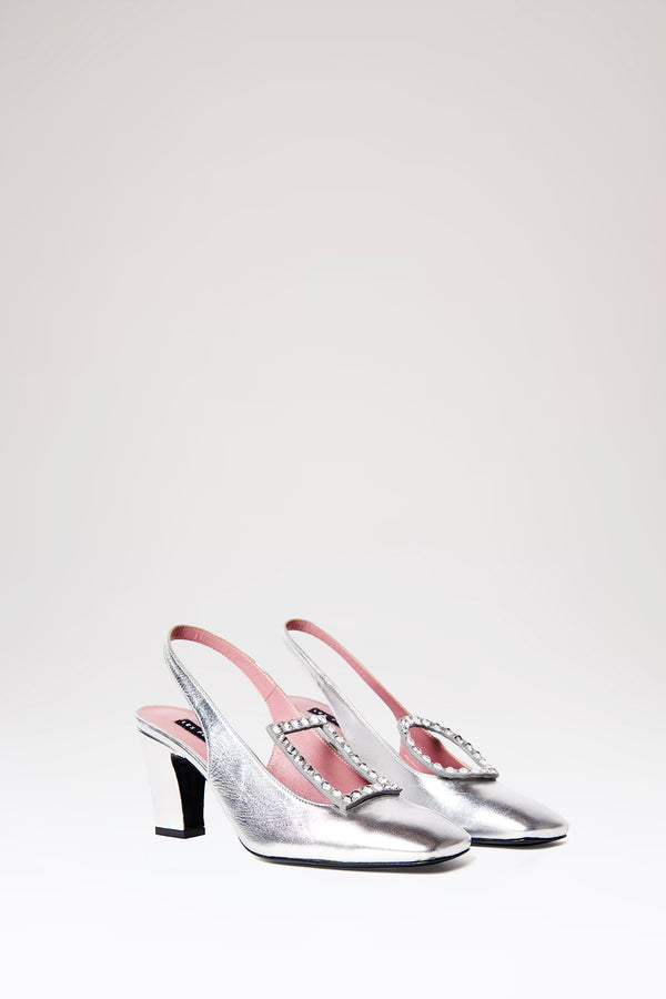 les petits joueurs Silver Aster Slingbacks