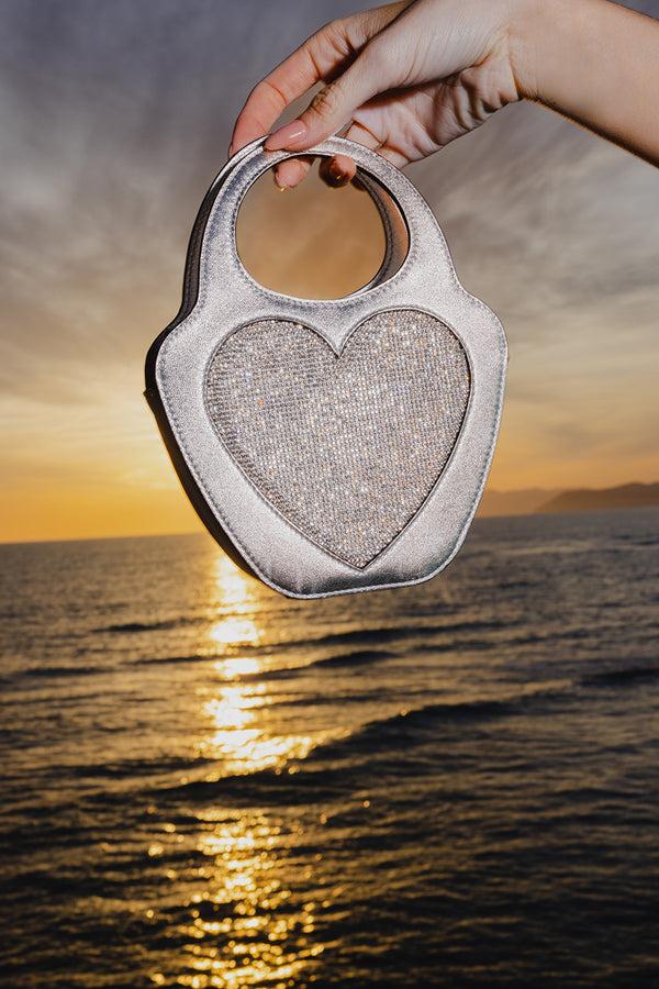 Les Petits Joueurs Silver Heart Bag