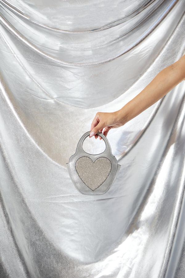 Les Petits Joueurs Silver Heart Bag