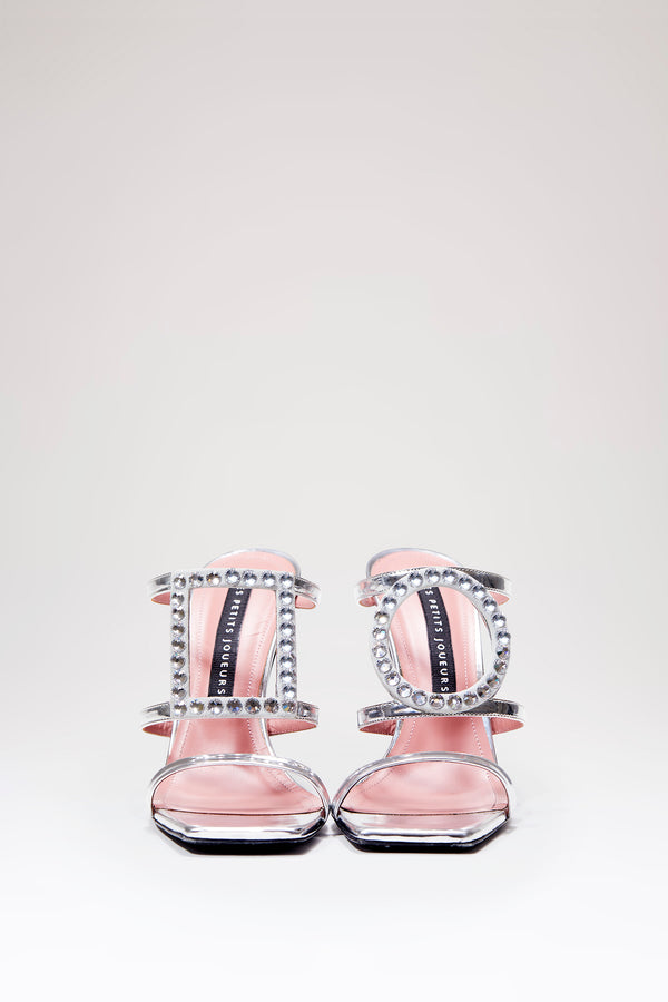 les petits joueurs Silver Patent Hoya Heels