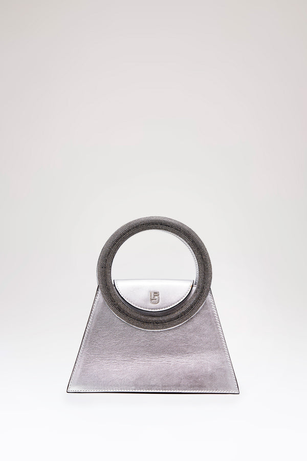 les petits joueurs Silver Trapezio Crystal Bag