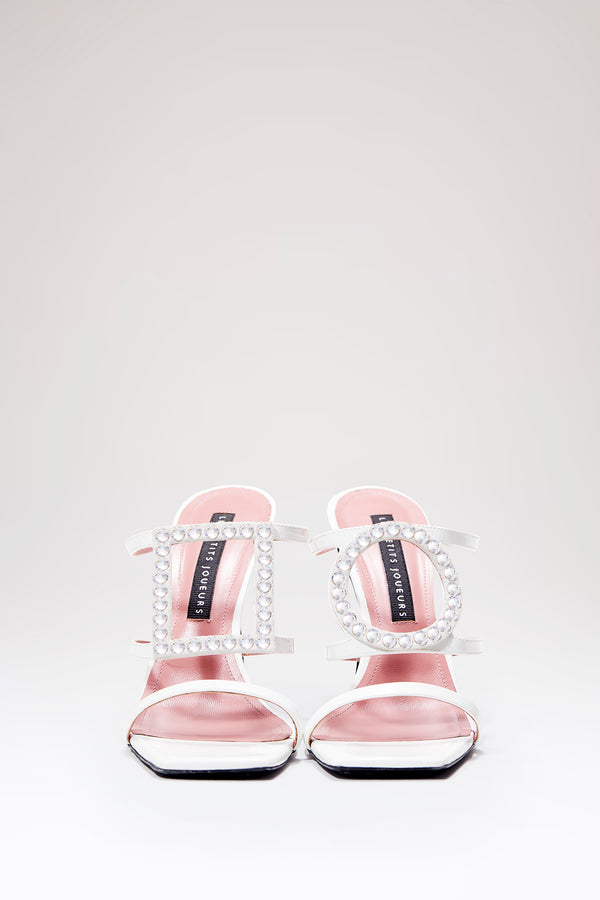 les petits joueurs White Patent Hoya Heels