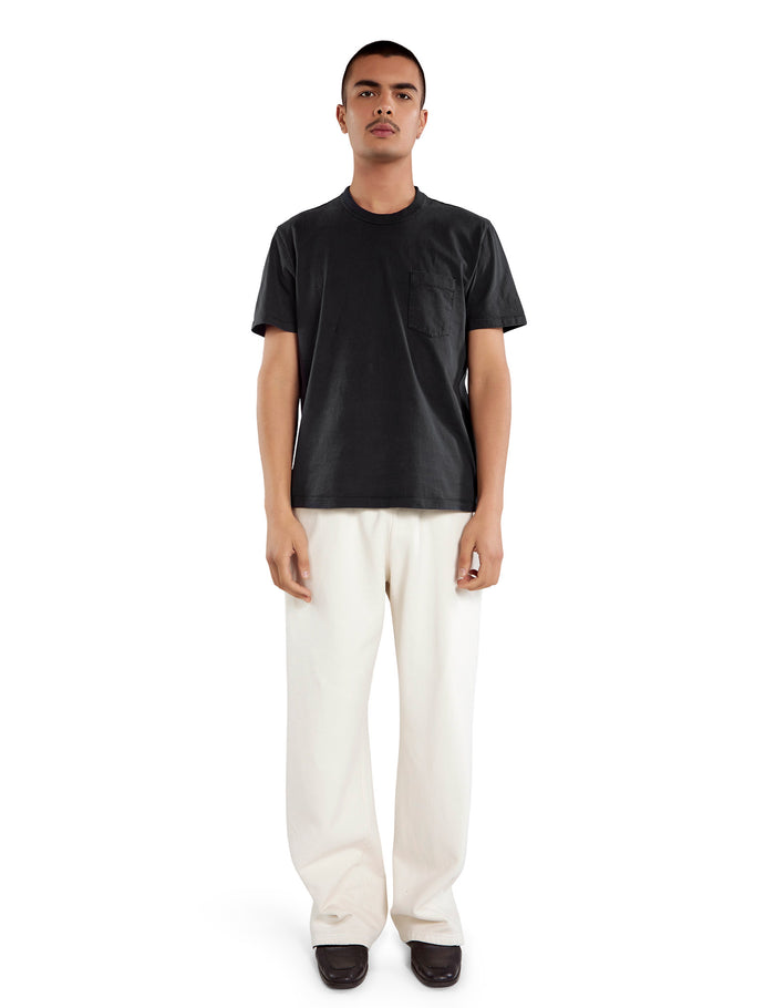 Les Tien Heavyweight Binded Neck Classic Pocket Tee
