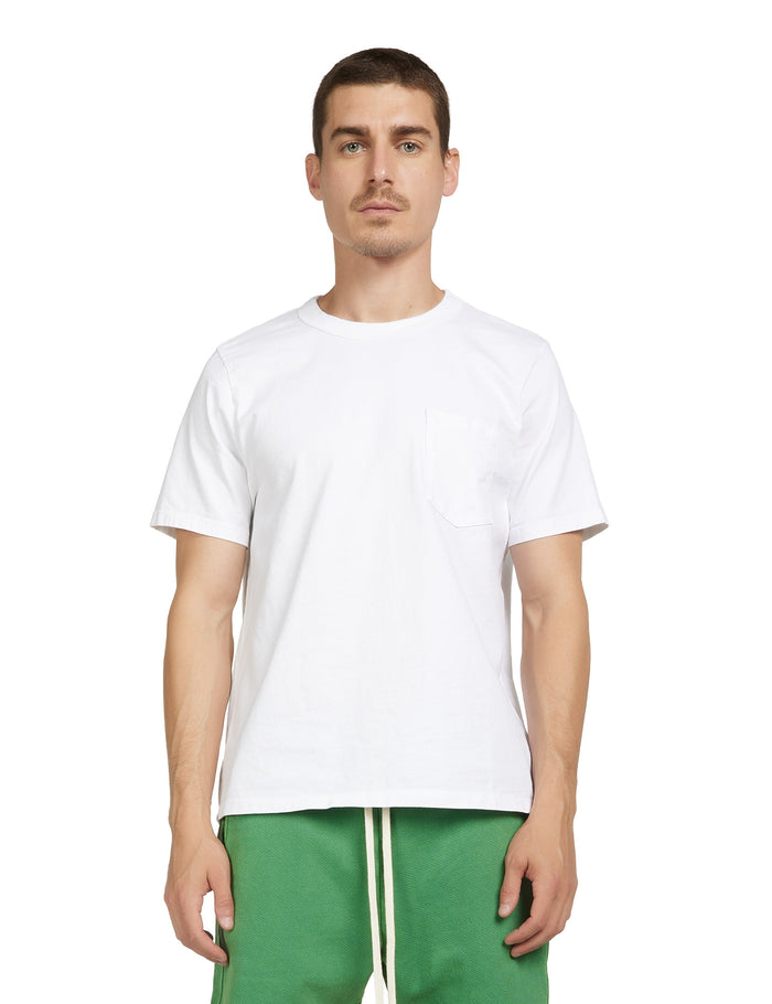 les tien Heavyweight Binded Neck Classic Pocket Tee