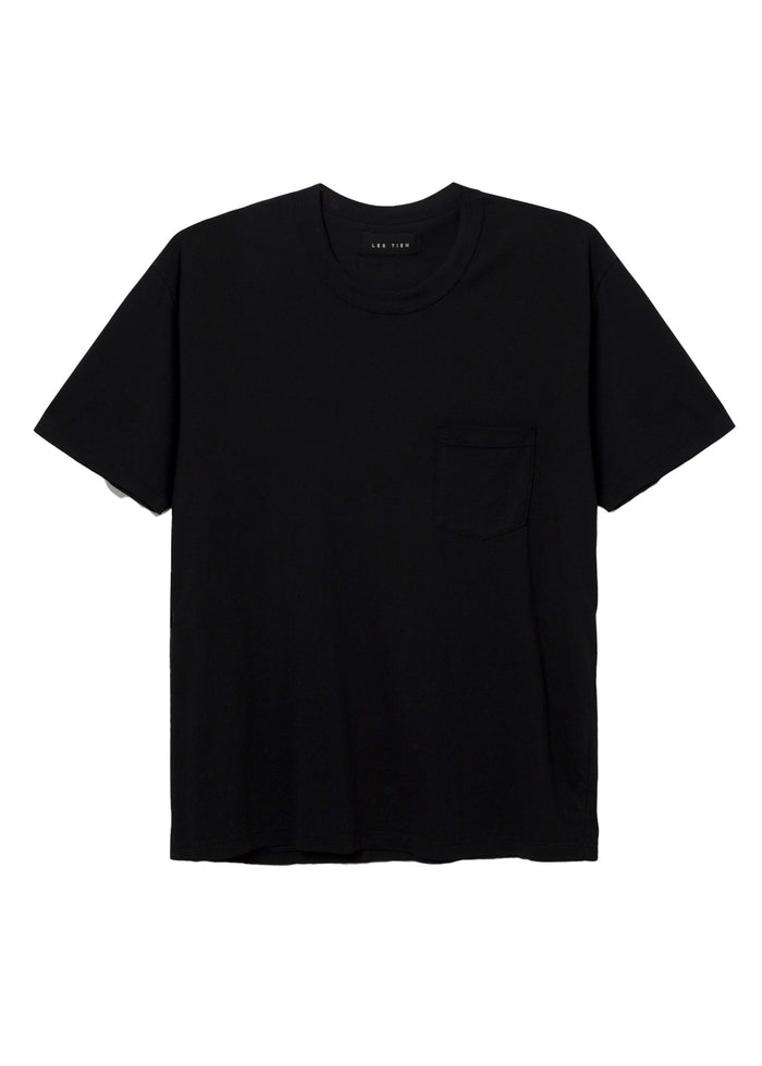 Les Tien Heavyweight Binded Neck Classic Pocket Tee