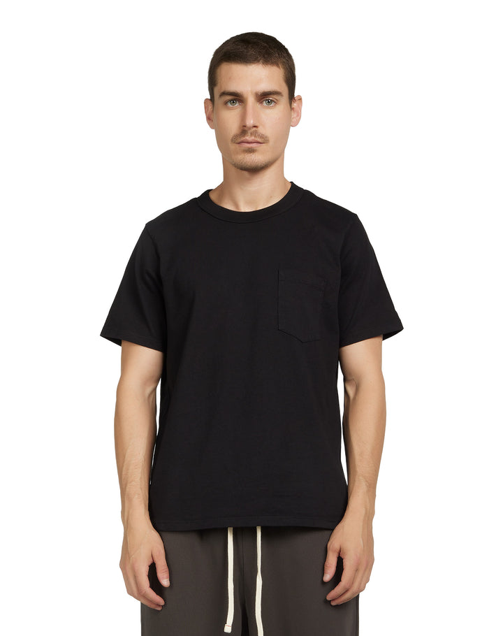 les tien Heavyweight Binded Neck Classic Pocket Tee
