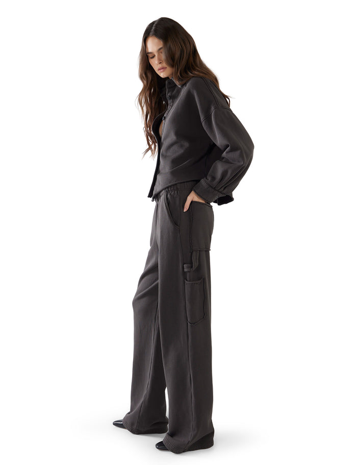 Les Tien Alison Oversized Crop Button Up