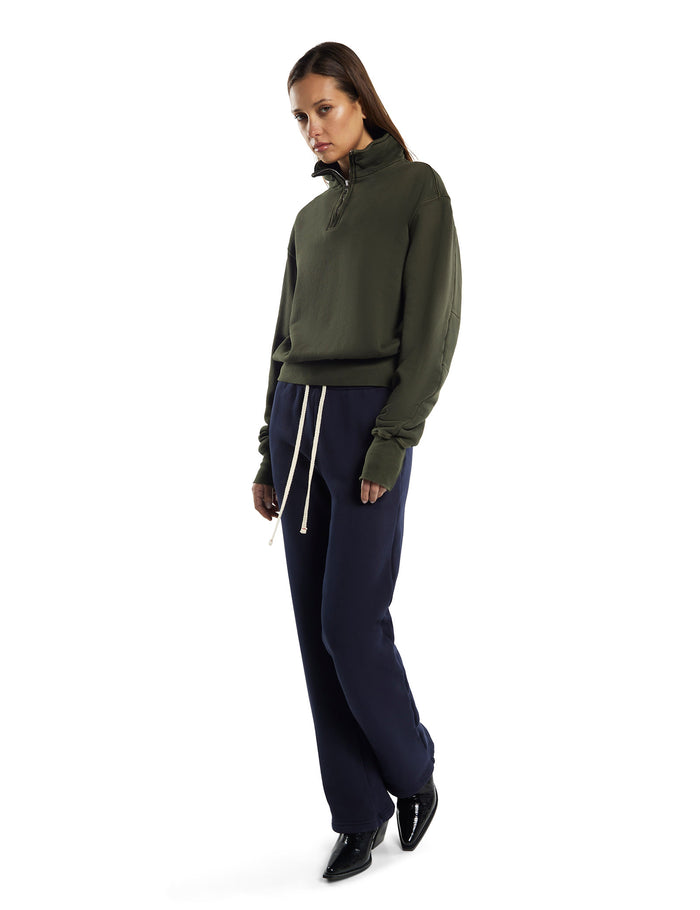 Les Tien Bailey Banded Half Zip Pullover