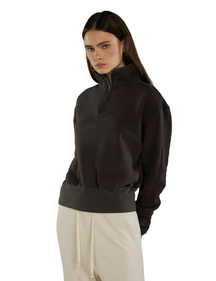 Les Tien Bailey Banded Half Zip Pullover