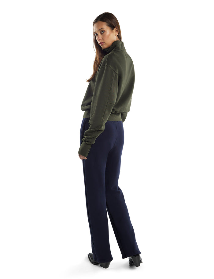 Les Tien Bailey Banded Half Zip Pullover