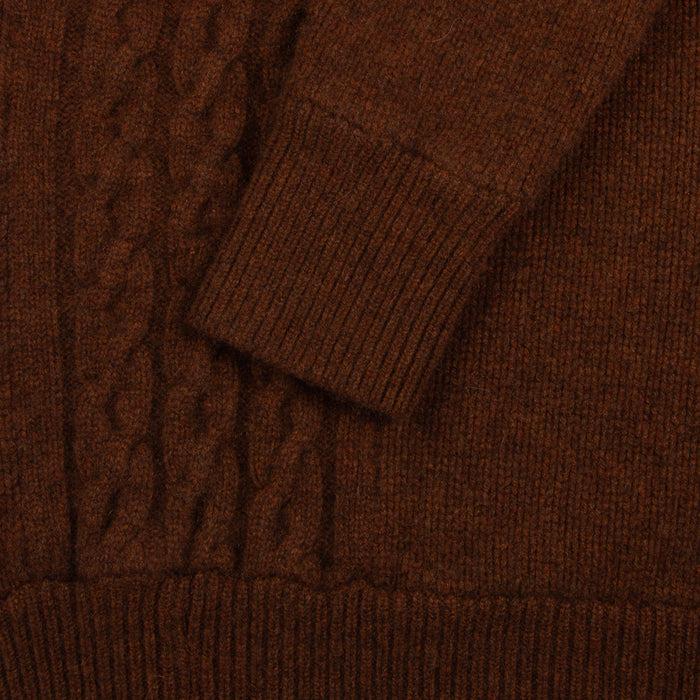Les Tien Cable Knit Cashmere Turtle Neck