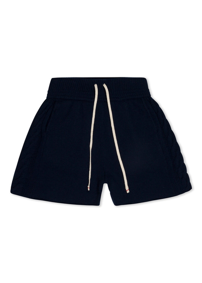 les tien Cable Knit Cashmere Yacht Short