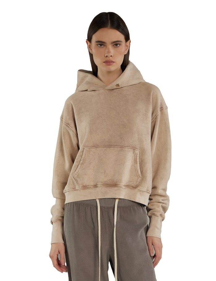 les tien Cara Crop Hoodie