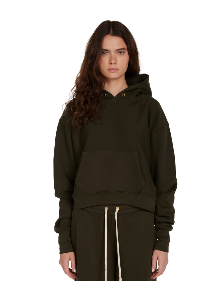 les tien Cara Crop Hoodie