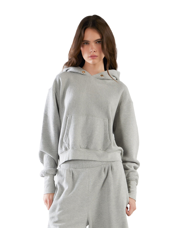 les tien Cara Crop Hoodie