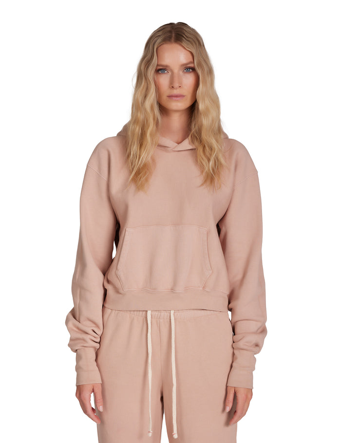 Les Tien Cara Crop Hoodie