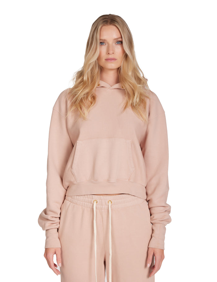 les tien Cara Crop Hoodie