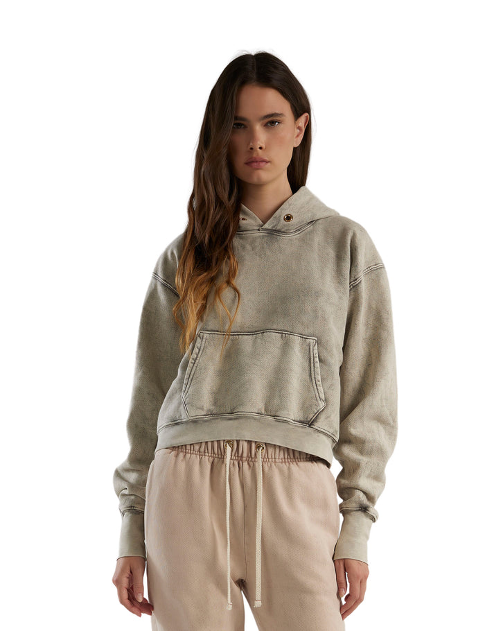 les tien Cara Crop Hoodie
