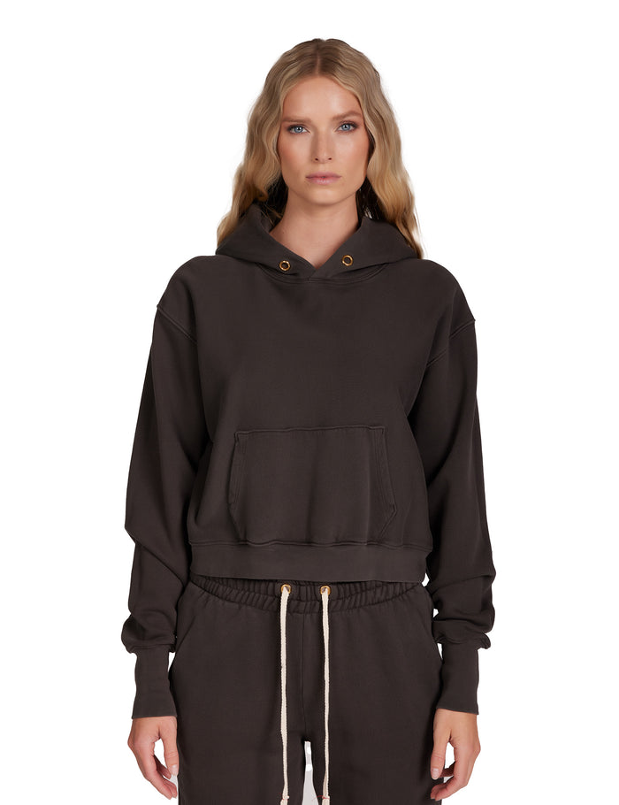 les tien Cara Crop Hoodie
