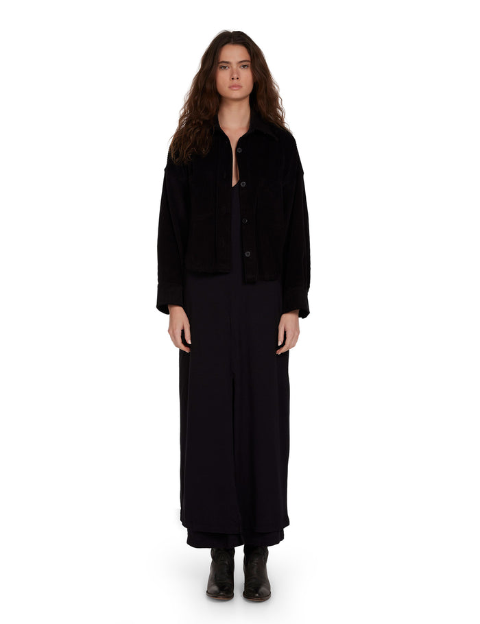 Les Tien Coopa Oversized Crop Button Up