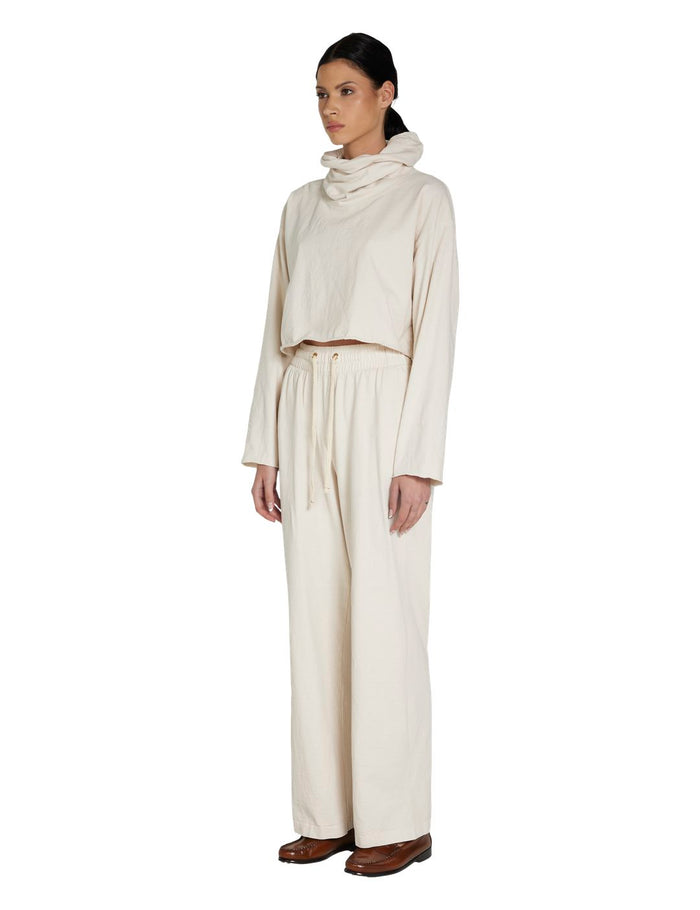 Les Tien Coreena Crop Cowl Neck