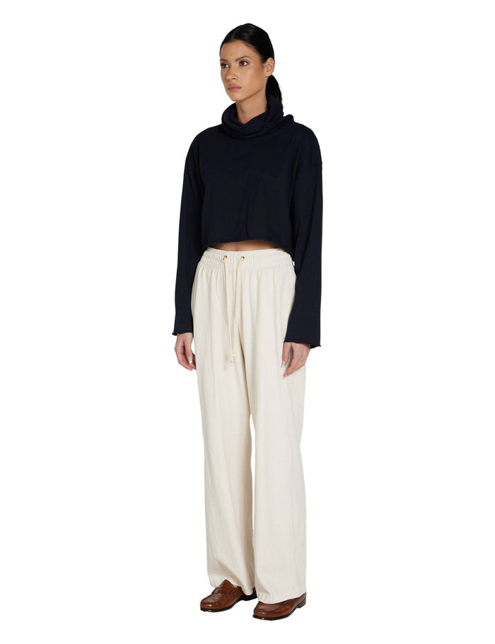 Les Tien Coreena Crop Cowl Neck