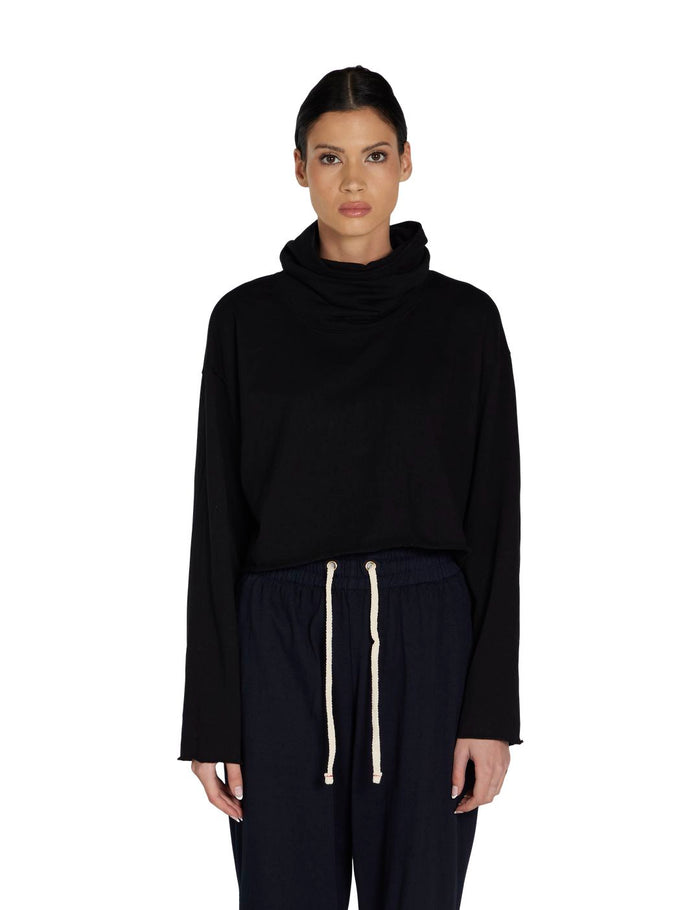 les tien Coreena Crop Cowl Neck
