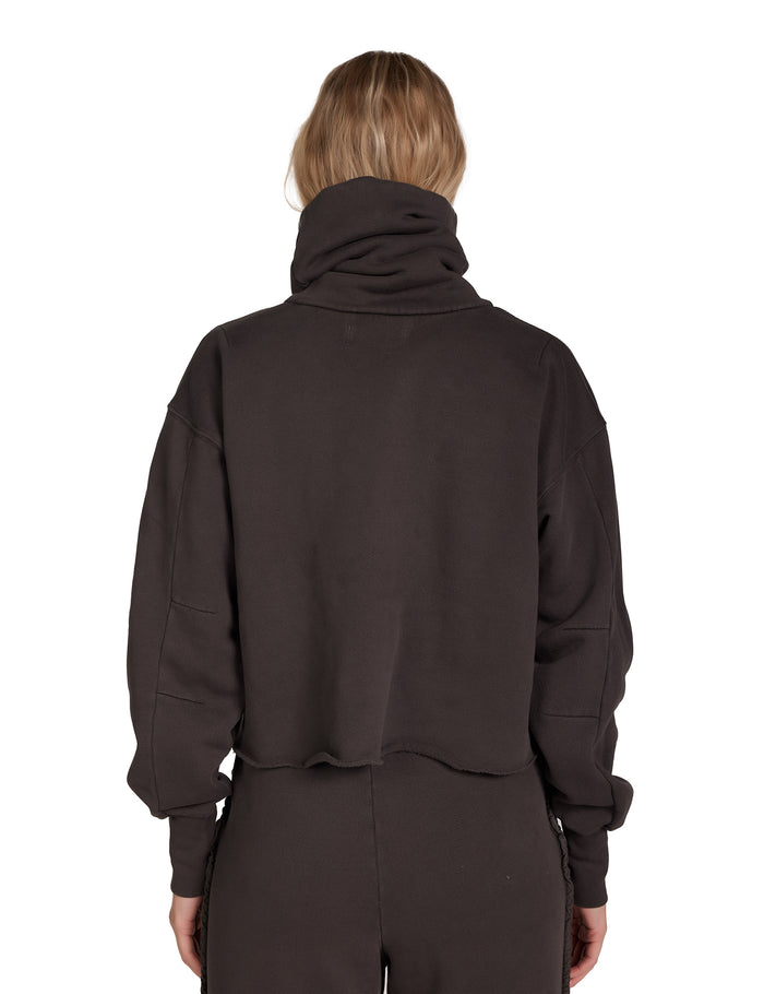 Les Tien Corey Crop Cowl Neck