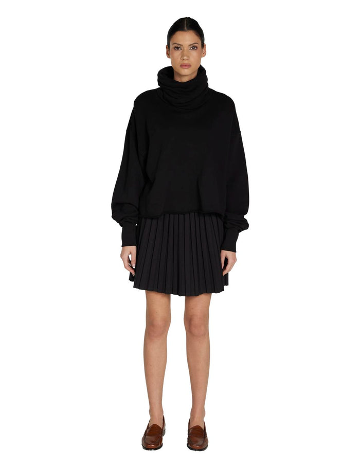 Les Tien Corey Crop Cowl Neck