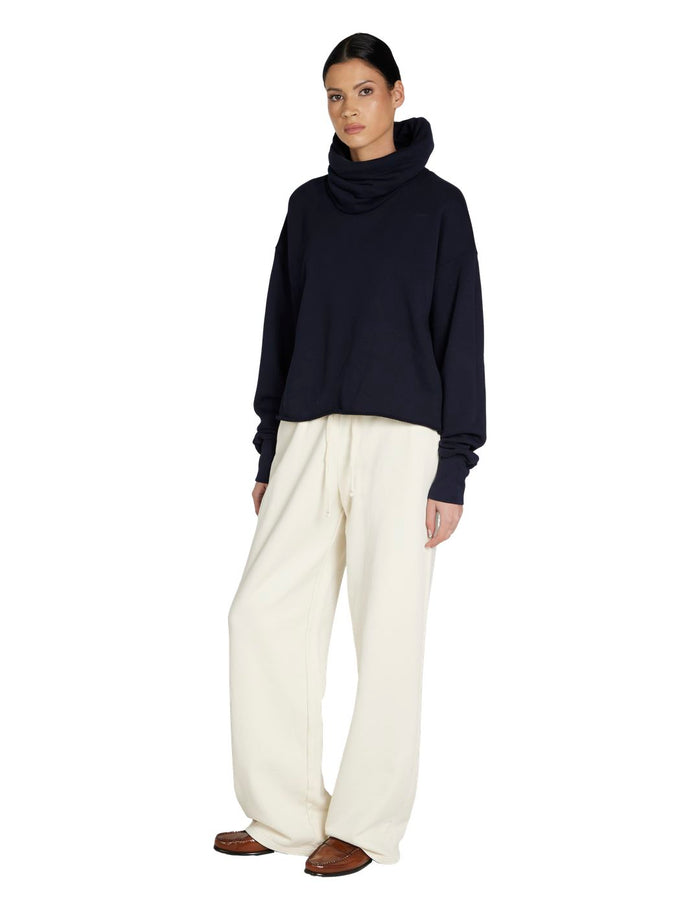 Les Tien Corey Crop Cowl Neck