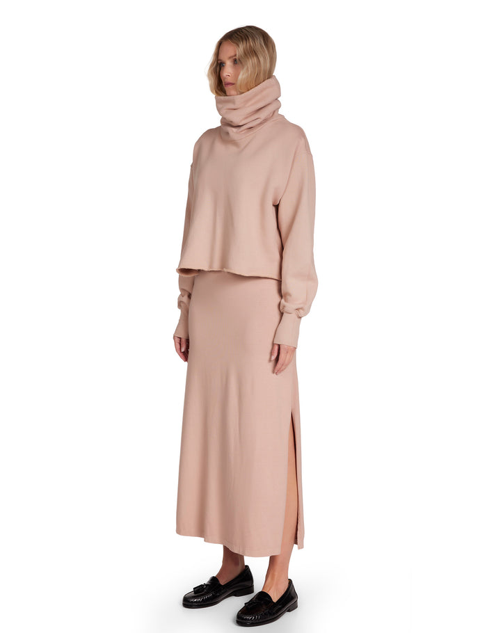 Les Tien Corey Crop Cowl Neck