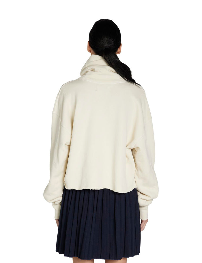 Les Tien Corey Crop Cowl Neck