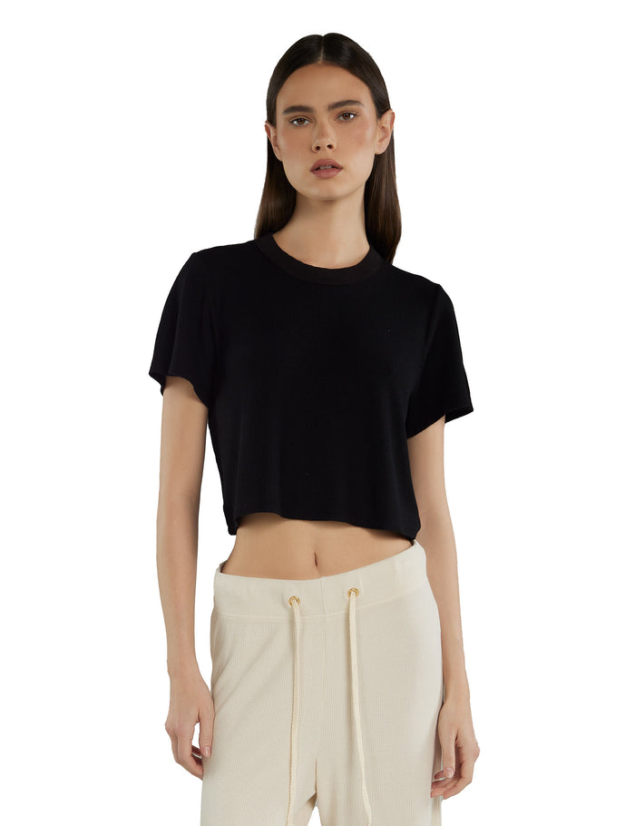 les tien Daria Crop Tee