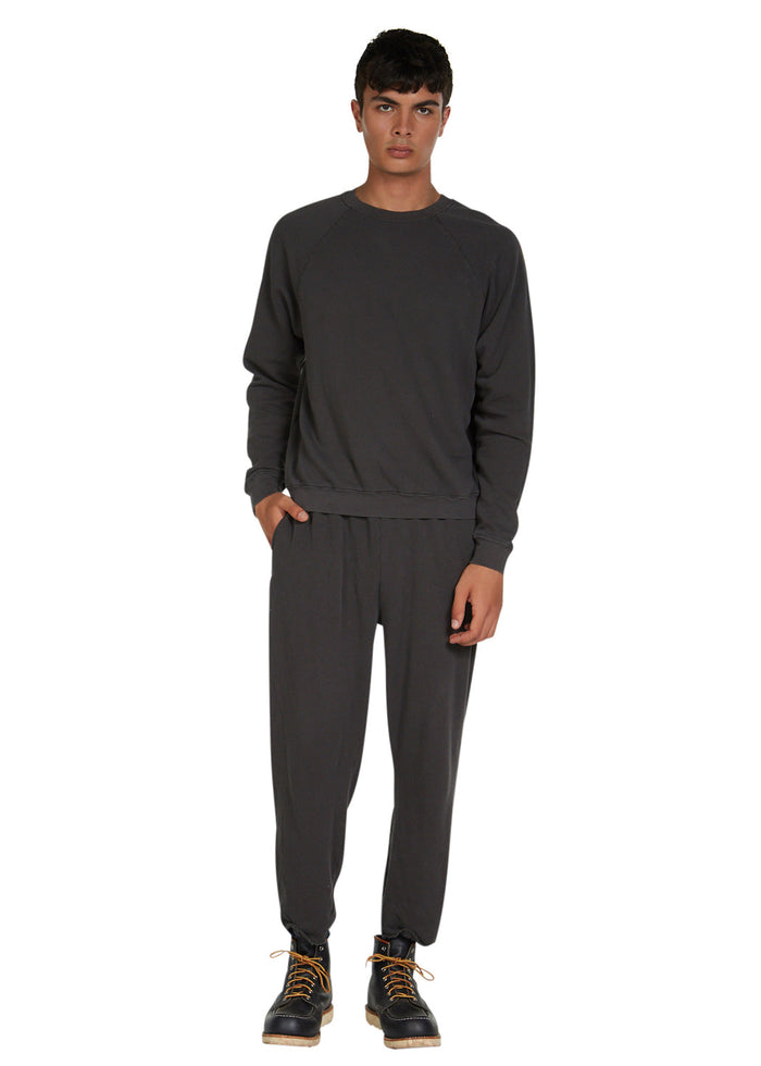 Les Tien French Terry Crew Neck Raglan