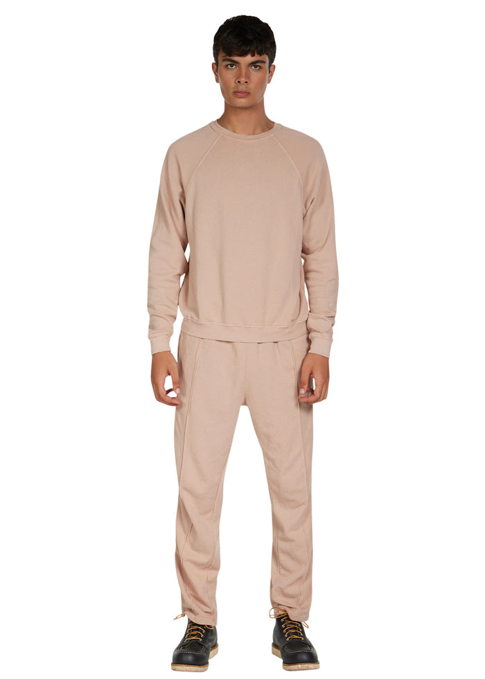 les tien French Terry Crew Neck Raglan